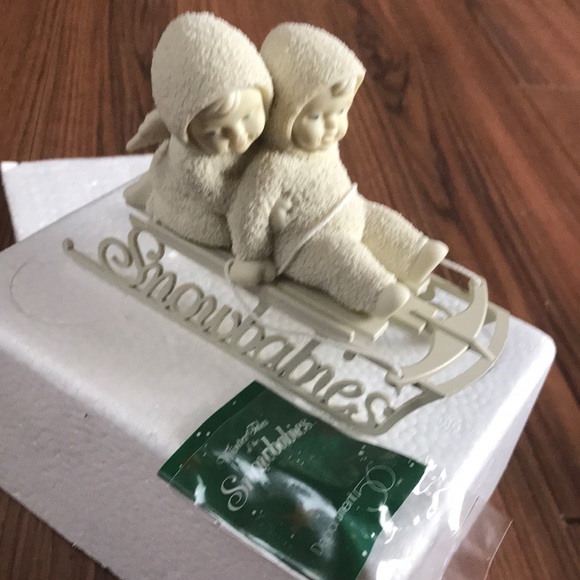 Department56Snowbabies Two Little Babies on the Go - Picture 4 of 5